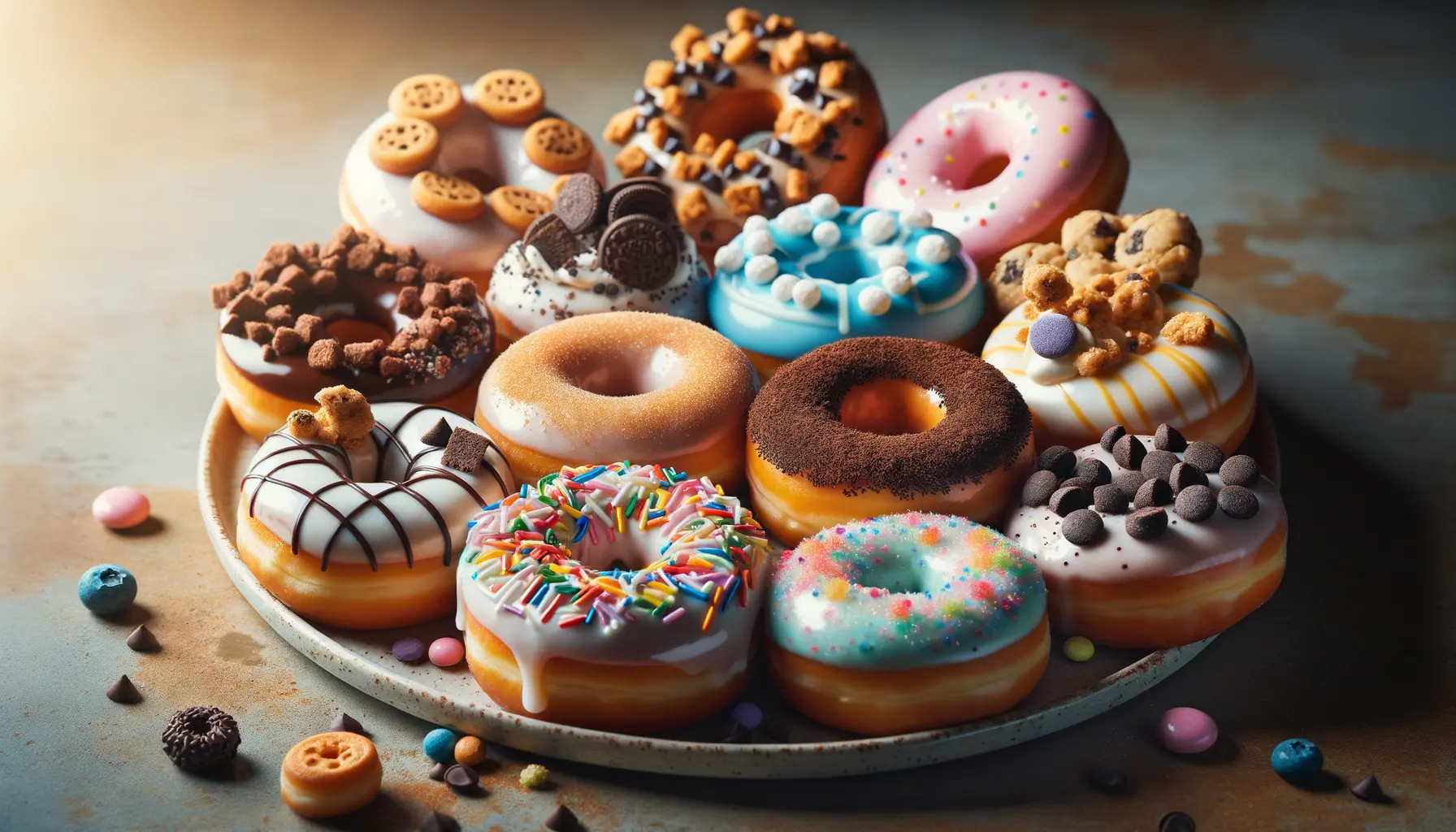 Donut Teig Vorbereitung amerikanische Donuts frisch