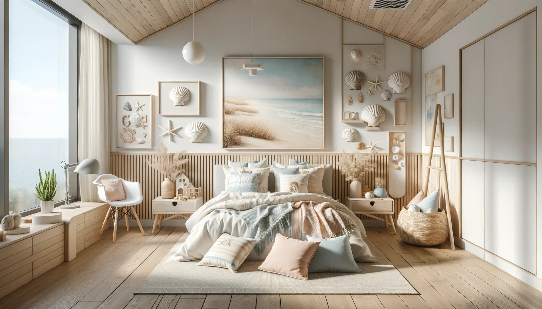 Modern amerikanisches Kinderzimmer mit maritimen Farben und nachhaltigen Materialien