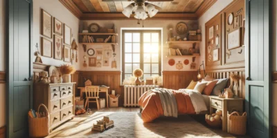 Amerikanische Kinderzimmer mit Landhausmöbeln und gemütlichem Design