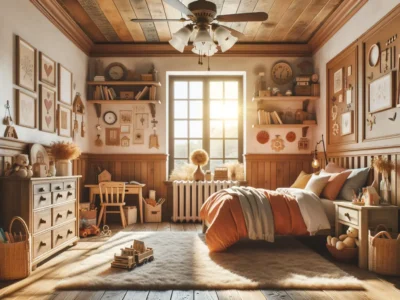 Amerikanische Kinderzimmer mit Landhausmöbeln und gemütlichem Design