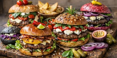 Ausgefallene Burger Ideen mit kreativen Zutaten und selbstgemachten Buns