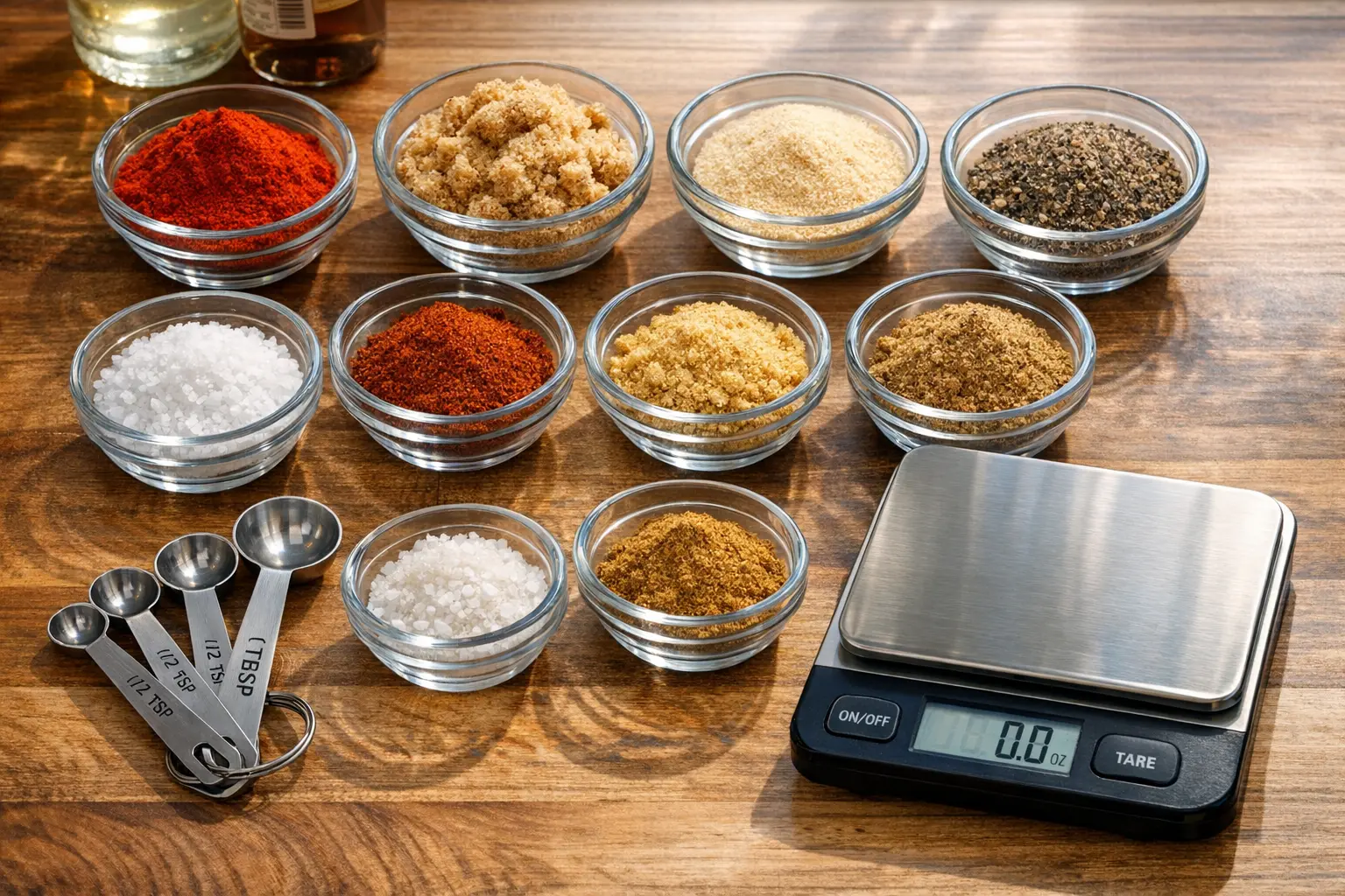 Einzelne Gewürze für DIY BBQ Gewürzmischung