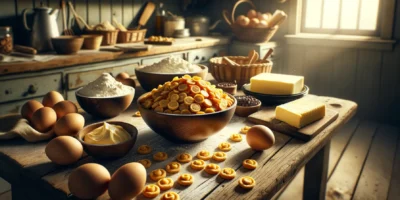 Butterscotch Chips mit Backzutaten für amerikanische Küche