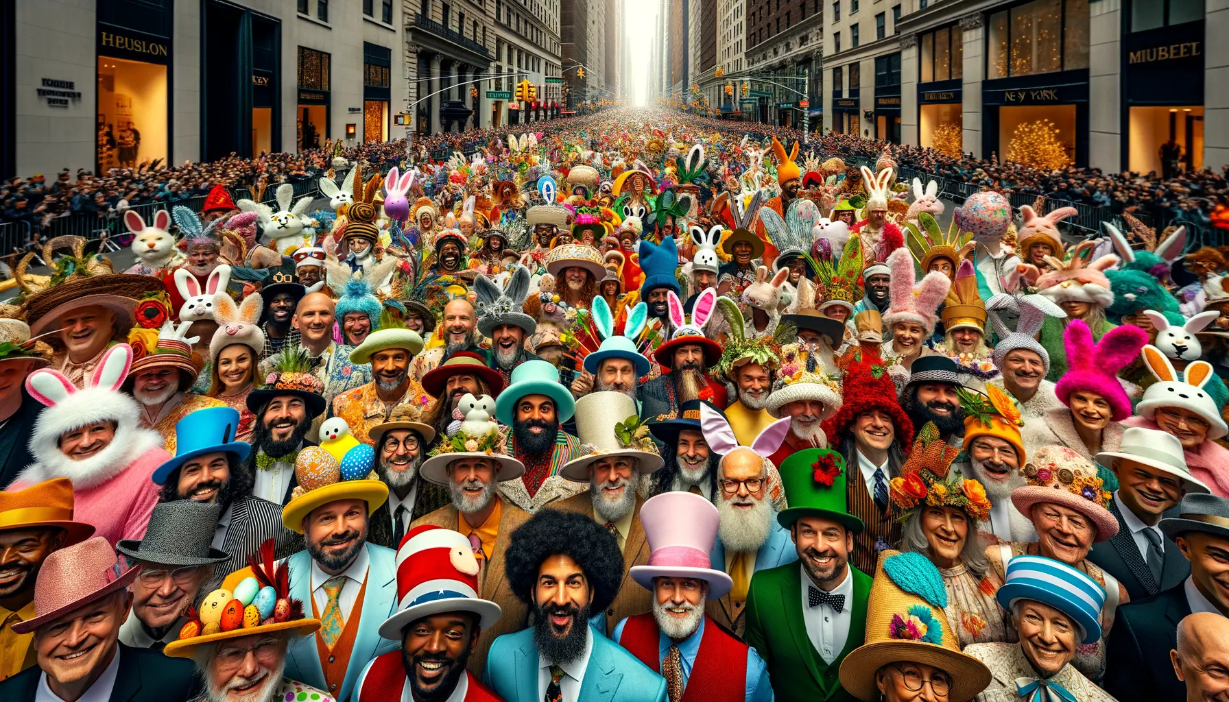 Osterparade USA New York kreative Hüte und Kostüme