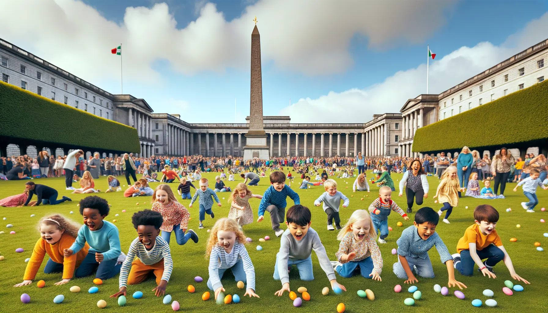 Easter Egg Roll USA Washington D.C. Kinder rollen Ostereier