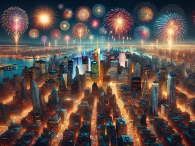 silvester in amerika spektakuläres feuerwerk new york city